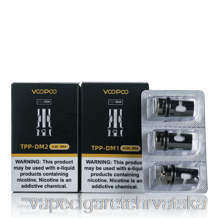 Vape Cigarete Voopoo Tpp Zamjenske Zavojnice 0,15 Ohm Tpp-dm3 Mrežaste Zavojnice